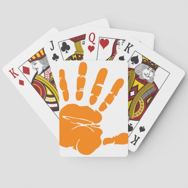 Jeu De Cartes Impression de la main (dos)
