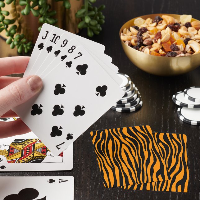 Jeu De Cartes Impression de la Zèbre orange Princeton (In Situ)