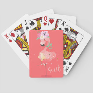 Jeu De Cartes Impression Flamant rose