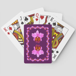 Jeu De Cartes Impression Motif Orchid Cattleya
