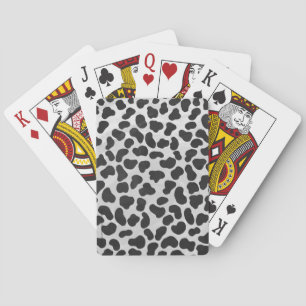 Jeu De Cartes Impression noir et blanc de dalmatien