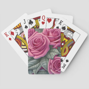 Jeu De Cartes Imprimante magnifique pastel victorien rose rose