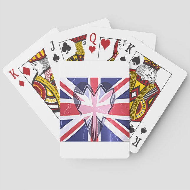 Jeu De Cartes Imprimer "I Love UK" (dos)