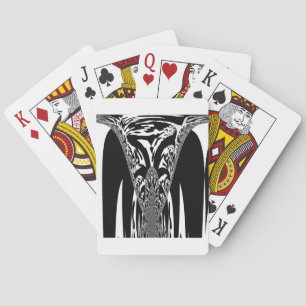 Jeu De Cartes Imprimer l'art Abstrait d'Afrique Extraordinaire