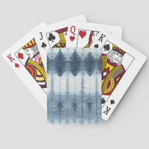 Jeu De Cartes Imprimer Shibori Indigio