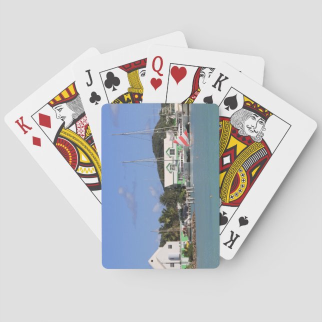 Jeu De Cartes Index standard Cartes de jeu Antigua Harbour (dos)