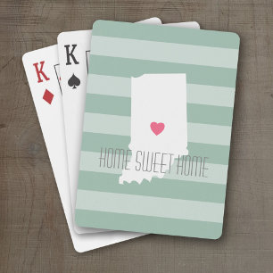 Jeu De Cartes Indiana Accueil Amour de l'état avec le coeur pers
