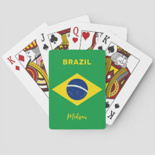 Jeu De Cartes Indicateur Brésil de nom personnalisé