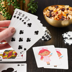 Jeu De Cartes Infirmière Avec Aiguille Jouer Des Cartes