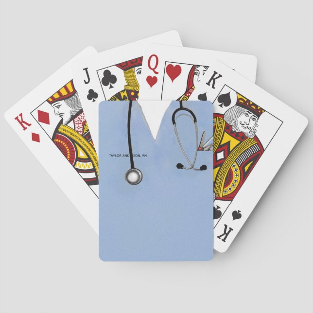 Jeu De Cartes Infirmière nouveauté cadeau (dos)