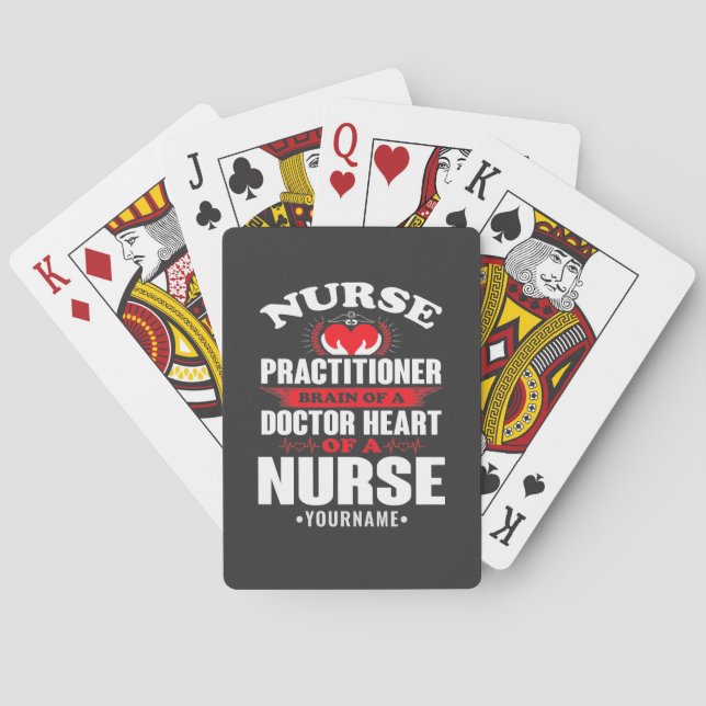 Jeu De Cartes Infirmière Praticien Cerveau D'Un Docteur Coeur De (dos)