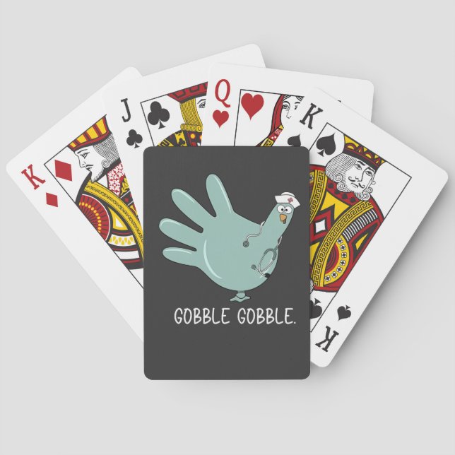 Jeu De Cartes infirmière Turquie Gobble Squad ER infirmière Than (dos)