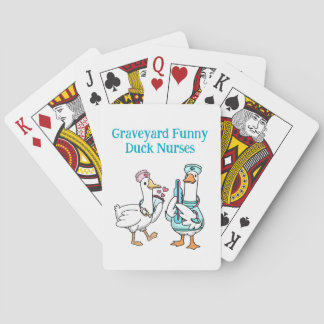Jeu De Cartes Infirmières canard drôles cimetière mignon