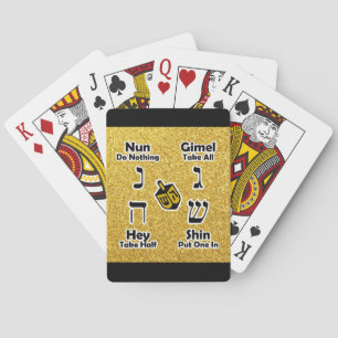 Jeu De Cartes Instructions de Dreidel (parties scintillantes
