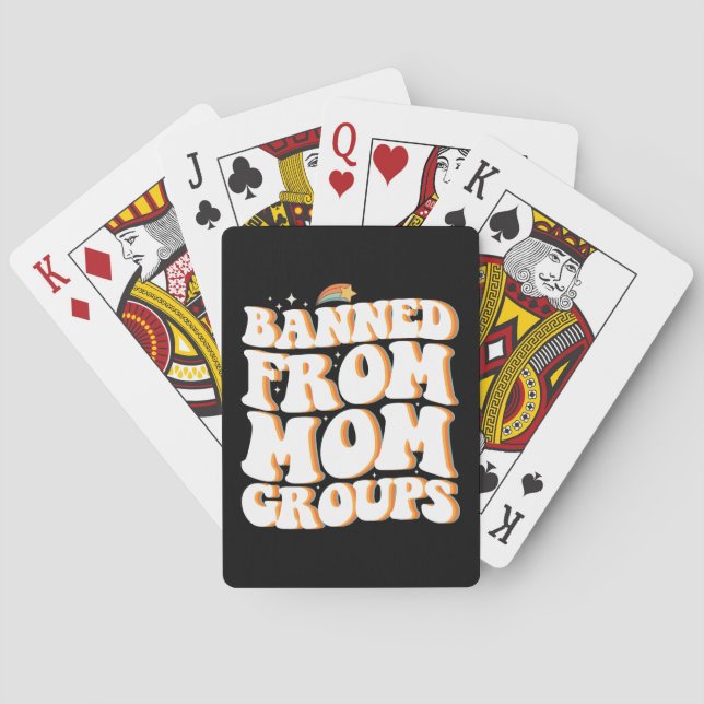 Jeu De Cartes Interdit de Maman Groupes Drôle Fête des Mères Sup (dos)