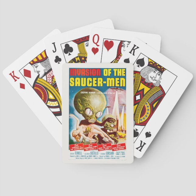 Jeu De Cartes Invasion de l'horreur classique de la science (dos)
