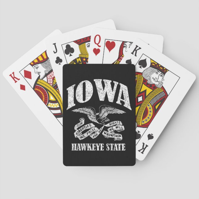 Jeu De Cartes Iowa vintage (dos)