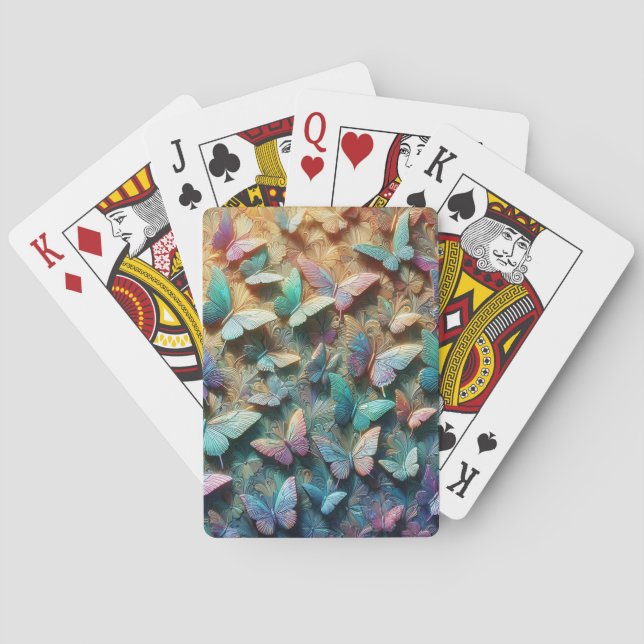 Jeu De Cartes Iridescent Butterfly Garden (dos)