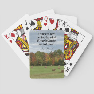 Jeu De Cartes Irish Proverb Pas besoin de craindre le vent Pouf 