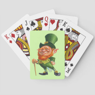 Jeu De Cartes IRLANDE LEPRECHAUN Jouant aux cartes