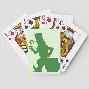 Jeu De Cartes IRLANDE LEPRECHAUN Jouant aux cartes