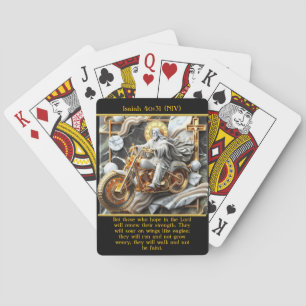 Jeu De Cartes Isaïe 40:31 Avance fidèle AI Art