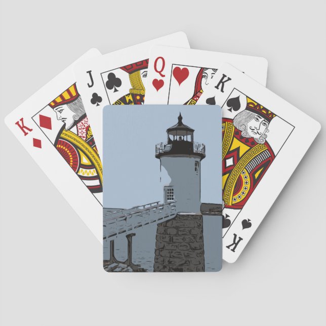 JEU DE CARTES ISLE AU HAUT LIGHT (dos)