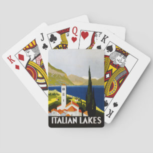 Jeu De Cartes Italie Lacs Vintage voyage Italie