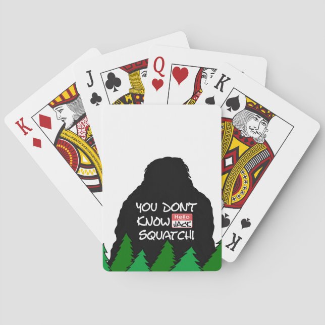 Jeu De Cartes Jack Squatch (dos)