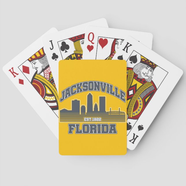 Jeu De Cartes Jacksonville, Floride (dos)