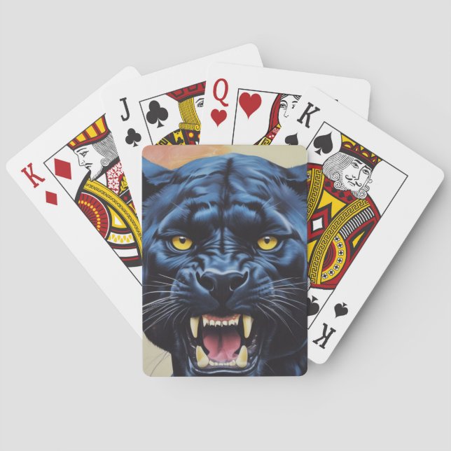 Jeu De Cartes Jaguar - Panthère noire (dos)