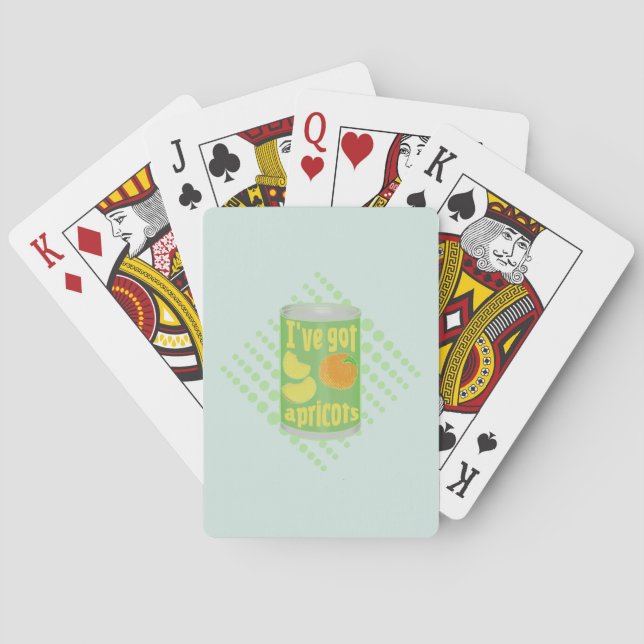 Jeu De Cartes J'ai des abricots Tin de fruit (dos)
