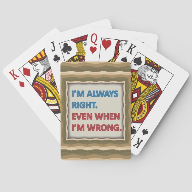 Jeu De Cartes J'ai Toujours Raison (dos)