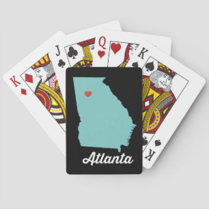 Jeu De Cartes J'aime Atlanta. Géorgie jouer aux cartes - cadeau