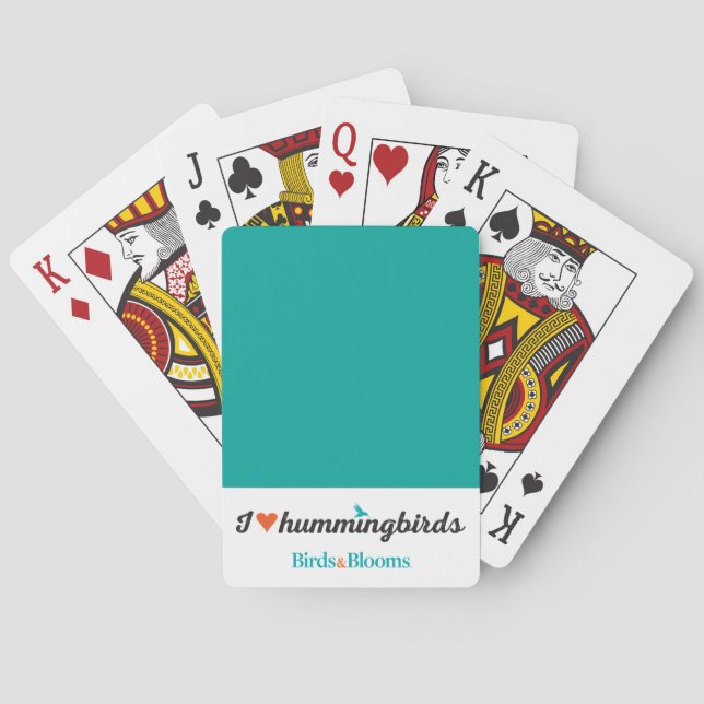 Jeu De Cartes J'aime des colibris (dos)