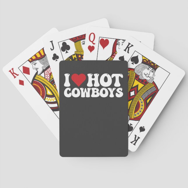 Jeu De Cartes J'Aime Les Chauds Cowboys (dos)