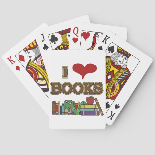 Jeu De Cartes J'aime les livres (dos)