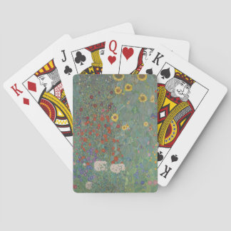 Jeu De Cartes Jardin de ferme avec tournesols - Gustav Klimt