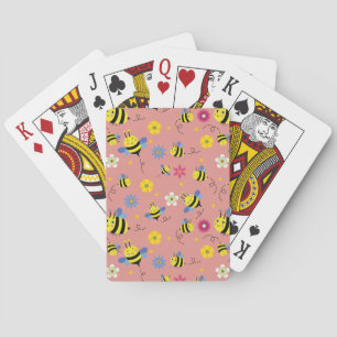 Jeu De Cartes Jardin de fleurs d'abeilles douces