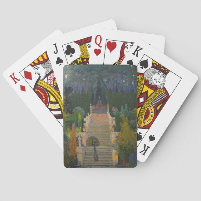 Jeu De Cartes Jardin de Majorque (par Santiago Rusiñol) (dos)