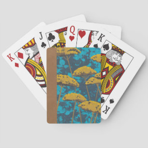 Jeu De Cartes Jardin de millefeuille d'or avec l'arrière - plan