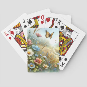 Jeu De Cartes Jardin de papillons de la prairie fleurie