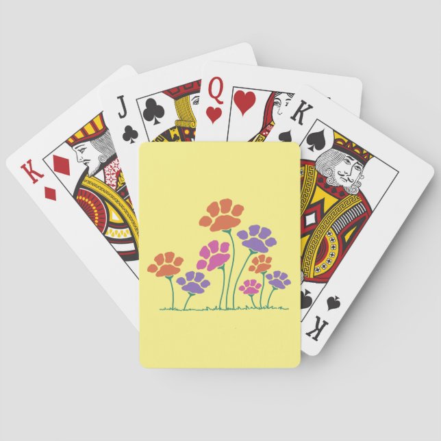 Jeu De Cartes Jardin des fleurs Pawprint (dos)