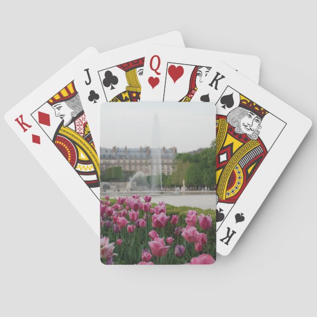 Jeu De Cartes Jardin des Tuileries en fleurs (dos)