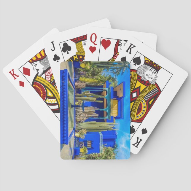 Jeu De Cartes Jardin Majorelle, Marrakech, Maroc (dos)