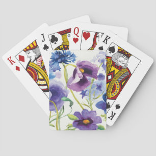 Jeu De Cartes Jardin mixte bleu et violet