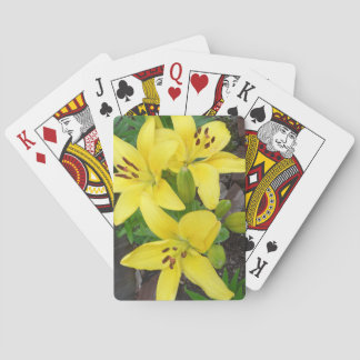 Jeu De Cartes Jaune Lilly Flower Classic Jouer Cartes