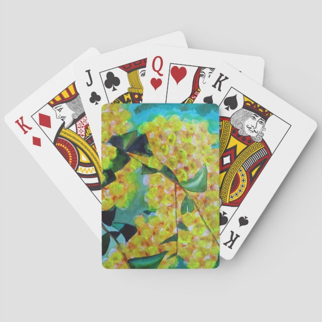 Jeu De Cartes Jaune Wattle (dos)