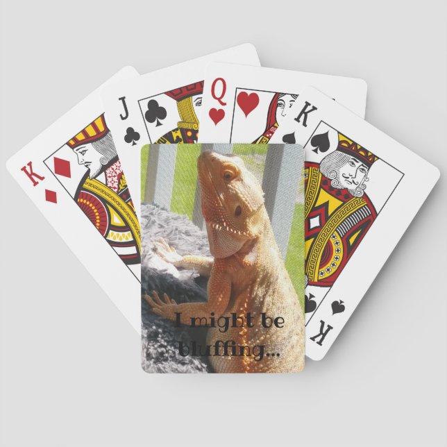 Jeu De Cartes Je bluffe peut-être Funny Bearny Dragon Print (dos)