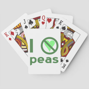 Jeu De Cartes Je déteste les petits pois Texte vert